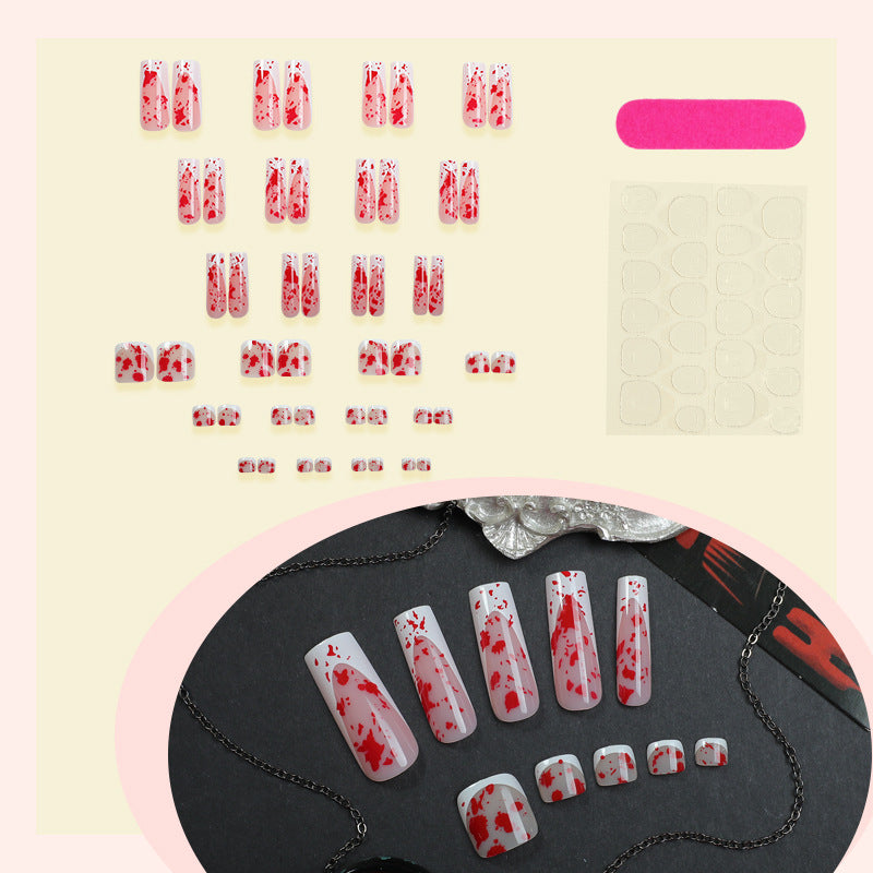 No.PSN165 Halloween Bood Hand & Toe Pair Set-48pcs