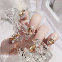No.F306 Big Diamond Fingernails Patch 24pcs/Set