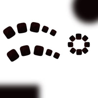 No.633 Black Toenails Patch 24pcs/Set