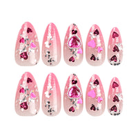 No.VN62 Love Gem Fingernails Patch 24pcs/Set