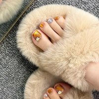 No.603 Summer Cat's Eye Toenails Patch 24pcs/Set