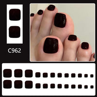 No.633 Black Toenails Patch 24pcs/Set