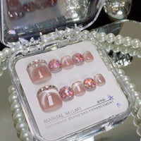 No.483 Pink Toenails Patch 10pcs/Set