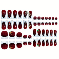 No.PSN160 Cherry Hand & Toe Pair Set-48pcs
