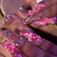 No.PSN24 Fashion Flower Hand & Toe Pair Set-48pcs