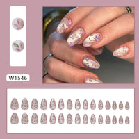 No.F307 Flower Cat's Eye Fingernails Patch 24pcs/Set