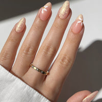 No.F432 White Fresh Fingernails Patch 24pcs/Set