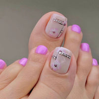 No.409 Purple Toenails Patch 24pcs/Set
