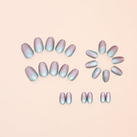 No.F390 Multicolor Cat's Eye Fingernails Patch 24pcs/Set