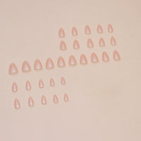 No.F251 Solid Color Fingernails Patch 24pcs/Set