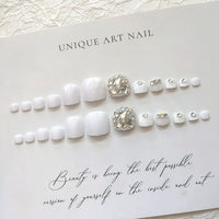 No.487 Full Diamond Toenails Patch 24pcs/Set