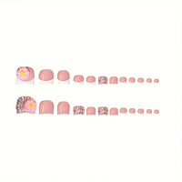 No.PSN25 Flowers Flash Hand & Toe Pair Set-48pcs