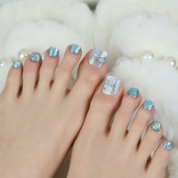 No.536 Blue Dream Cat's Eye Toenails Patch 24pcs/Set