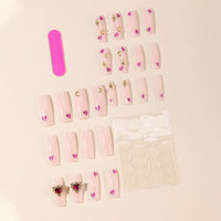 No.VN56 Purple Love Fingernails Patch 24pcs/Set