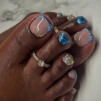 No.PSN181 Blue Hand & Toe Pair Set-48pcs