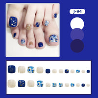 No.552 Starry Blue Toenails Patch 24pcs/Set