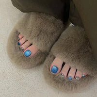 No.513 Blue Cat's Eye Toenails Patch 24pcs/Set