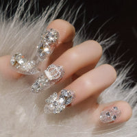 No.F296 Shining Gem Fingernails Patch 24pcs/Set