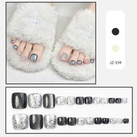 No.516 Grey Cat's Eye Toenails Patch 24pcs/Set
