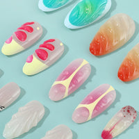 No.F478 3D Shells Fingernails Patch 24pcs/Set