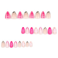 No.F426 Rose Red Flowers Fingernails Patch 24pcs/Set