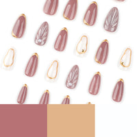 No.F519 3D Cat's Eye Shell  Fingernails Patch 24pcs/Set