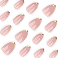No.F288 Apricot Fingernails Patch 24pcs/Set