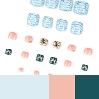 No.682 Diamond Toenails Patch 24pcs/Set