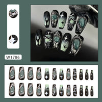 No.AW156 Halloween Dark Fingernails Patch 24pcs/Set