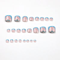 No.524 Blue Sky Toenails Patch 24pcs/Set
