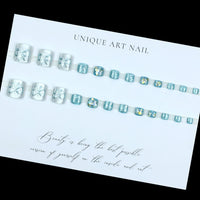 No.536 Blue Dream Cat's Eye Toenails Patch 24pcs/Set