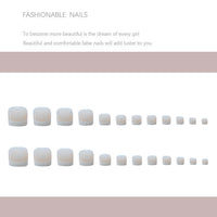 No.253 Nude Cute Toenails Patch 24pcs/Set