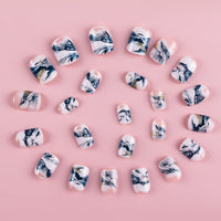 No.F402 Gray Fingernails Patch 24pcs/Set
