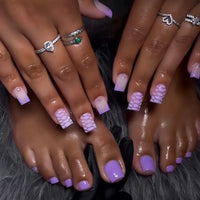 No.PSN13 Purple Hand & Toe Pair Set-48pcs