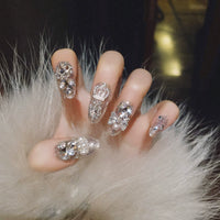No.F296 Shining Gem Fingernails Patch 24pcs/Set