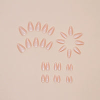 No.F251 Solid Color Fingernails Patch 24pcs/Set