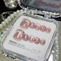 No.483 Pink Toenails Patch 10pcs/Set