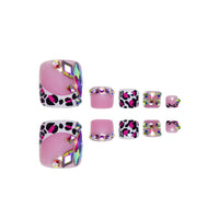 No.622 Leopard Flash Toenails Patch 24pcs/Set