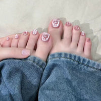 No.99 Bow-knot Cat's eye Toenail 24pcs/Set