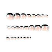 No.402 Black Love Toenails Patch 24pcs/Set