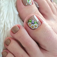 No.505 Daisy Toenails Patch 24pcs/Set
