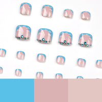 No.524 Blue Sky Toenails Patch 24pcs/Set