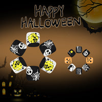 No.AW125 Halloween Pumpkin Face Toenails Patch 24pcs/Set