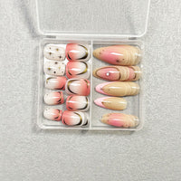 No.PSN58 Gradient Blush Fingernails Pair Set-48pcs
