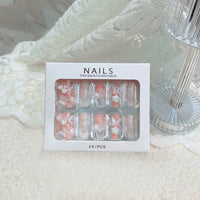 No.F303 Flowers&Butterflies Fingernails Patch 24pcs/Set