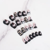No.F238 Black Fingernails Patch 24pcs/Set