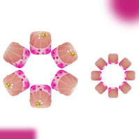 No.609 Rose Red Toenails Patch 24pcs/Set