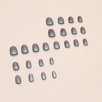No.F390 Multicolor Cat's Eye Fingernails Patch 24pcs/Set