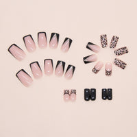 No.F450 Dark Leopard Fingernails Patch 24pcs/Set