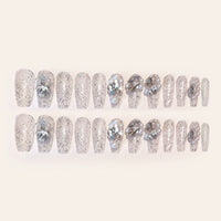 No.F299 Flash Diamond Fingernails Patch 24pcs/Set